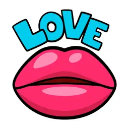 Flirty Lips Sticker app icon