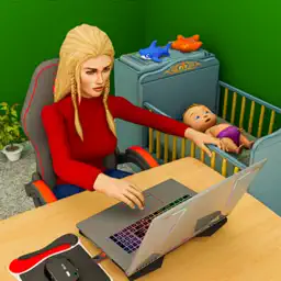 Pregnant Mother Baby Life Sim app icon
