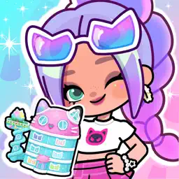 Aha World & Gabby's Dollhouse app icon