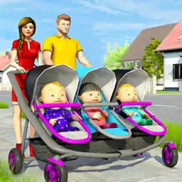 Triplet Baby Mother Simulator app icon