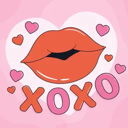 Flirty Love Stickers app icon